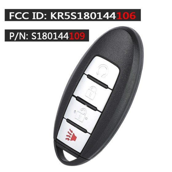 2014-2018 Nissan Rogue / 3-Button Smart Key / PN: 285E3-4CB1A / S180144105 / KR5S180144106 (AFTERMARKET)